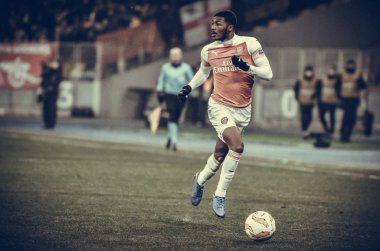 Kiev, Ukrayna - 29 Kasım 2018: Ainsley Maitland-Niles