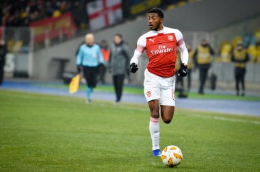 Kiev, Ukrayna - 29 Kasım 2018: Ainsley Maitland-Niles