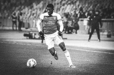 Kiev, Ukrayna - 29 Kasım 2018: Ainsley Maitland-Niles