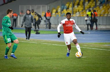 Kiev, Ukrayna - 29 Kasım 2018: Ainsley Maitland-Niles