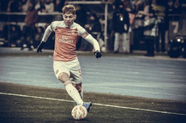 Kiev, Ukrayna - 29 Kasım 2018: Emile Smith Rowe U sırasında