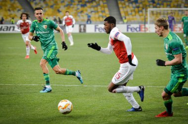 Kiev, Ukrayna - 29 Kasım 2018: Ainsley Maitland-Niles