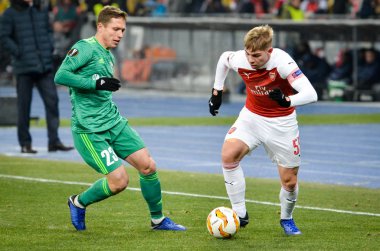Kiev, Ukrayna - 29 Kasım 2018: Emile Smith Rowe U sırasında