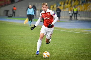 Kiev, Ukrayna - 29 Kasım 2018: Emile Smith Rowe U sırasında