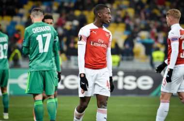 Kiev, Ukrayna - 29 Kasım 2018: Uefa sırasında Eddie Nketiah