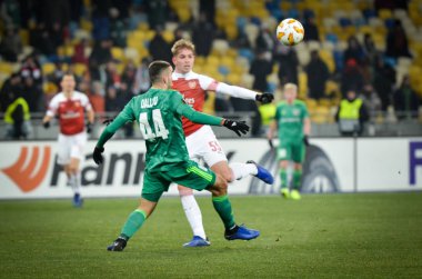 Kiev, Ukrayna - 29 Kasım 2018: Uef sırasında Dallku oyuncu