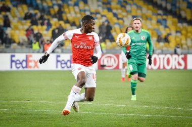 Kiev, Ukrayna - 29 Kasım 2018: Uefa sırasında Eddie Nketiah