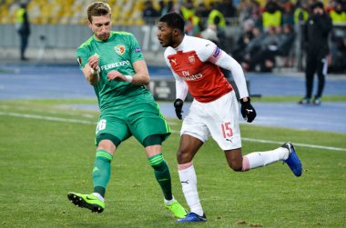 Kiev, Ukrayna - 29 Kasım 2018: Ainsley Maitland-Niles