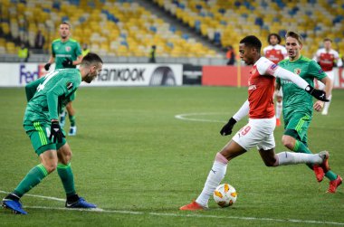 Kiev, Ukrayna - 29 Kasım 2018: Joe Willock Uefa E sırasında