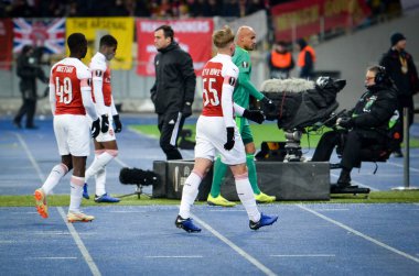 Kiev, Ukrayna - 29 Kasım 2018: Futbolcu Fc Arsenal le