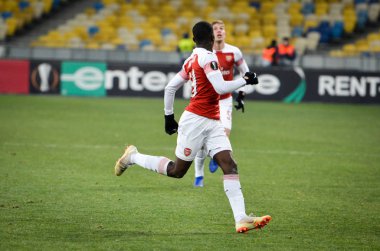 Kiev, Ukrayna - 29 Kasım 2018: Uefa sırasında Eddie Nketiah