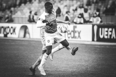 Kiev, Ukrayna - 29 Kasım 2018: Uefa sırasında Eddie Nketiah