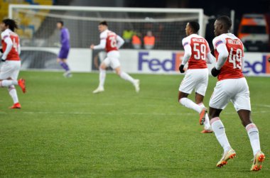 Kiev, Ukrayna - 29 Kasım 2018: Uefa sırasında Eddie Nketiah