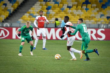 Kiev, Ukrayna - 29 Kasım 2018: Uefa sırasında Eddie Nketiah