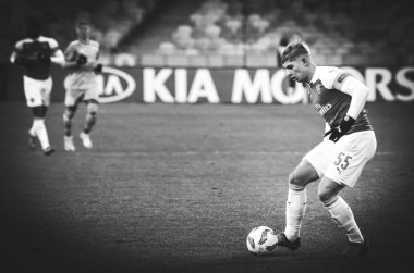 Kiev, Ukrayna - 29 Kasım 2018: Emile Smith Rowe U sırasında