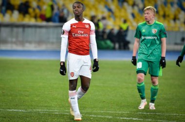 Kiev, Ukrayna - 29 Kasım 2018: Uefa sırasında Eddie Nketiah