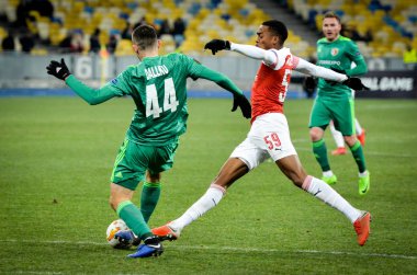 Kiev, Ukrayna - 29 Kasım 2018: Joe Willock Uefa E sırasında