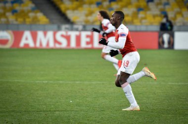 Kiev, Ukrayna - 29 Kasım 2018: Uefa sırasında Eddie Nketiah