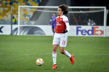 Kiev, Ukrayna - 29 Kasım 2018: Matteo Guendouzi U sırasında