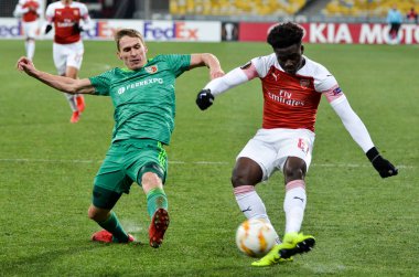 Kiev, Ukrayna - 29 Kasım 2018: Bukayo Sak