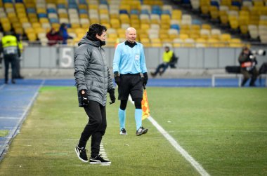 Kiev, Ukrayna - 29 Kasım 2018: U sırasında Teknik Direktör Unai Emery