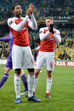 Kiev, Ukrayna - 29 Kasım 2018: Fc Arsena'dan Zechariah Medley