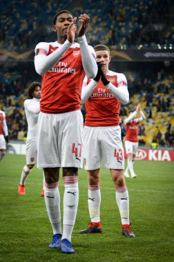 Kiev, Ukrayna - 29 Kasım 2018: Fc Arsena'dan Zechariah Medley