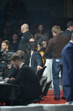 Kiev, Ukrayna - 02 Mart 2019: Wwfc 1 sırasında konuklar ve izleyiciler