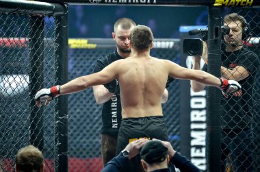 Kiev, Ukrayna - 02 Mart 2019: Mikhail Shabliy mma savaşçıları ent