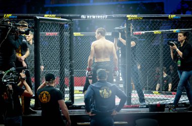Kiev, Ukrayna - 02 Mart 2019: Mikhail Shabliy mma savaşçıları ent