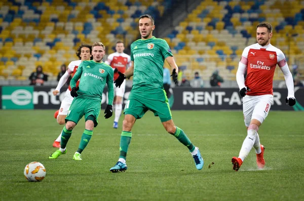 KIEV, UKRAINE - November 29, 2018: Aaron Ramsey during the UEFA — Stock Photo, Image