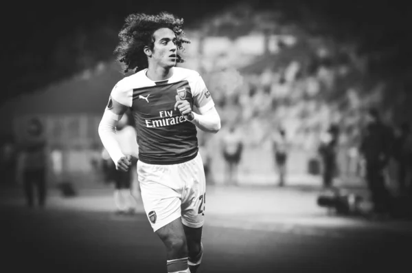 Kyjev, Ukrajina-29. listopadu 2018: Matteo Guendouzi během — Stock fotografie