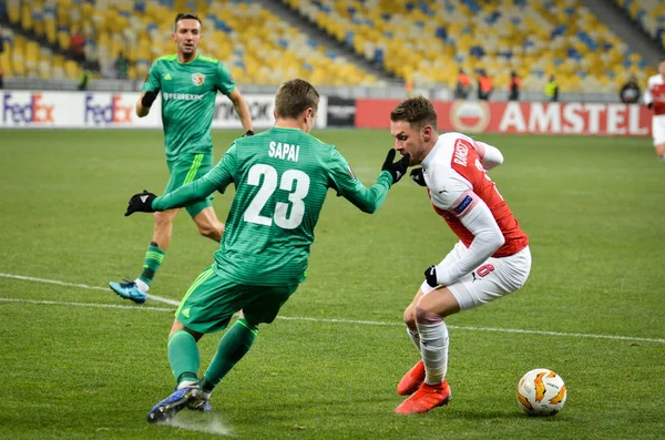 Kiev, Ukraina-November 29, 2018: Aaron Ramsey under UEFAEN — Stockfoto