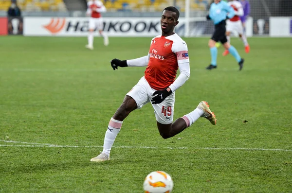 Kiev, Ukrayna - 29 Kasım 2018: Uefa sırasında Eddie Nketiah