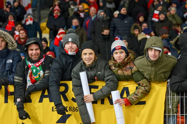 Kiew, Ukraine - 29. November 2018: Fans und Ultras des FC Arsenal — Stockfoto