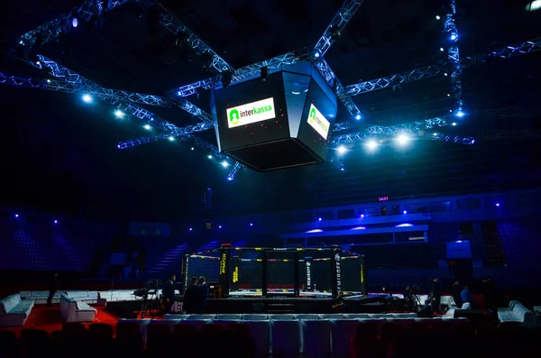 Kiev, Ukraine - March 02, 2019: General view of the ring mma oct — Stock Photo, Image