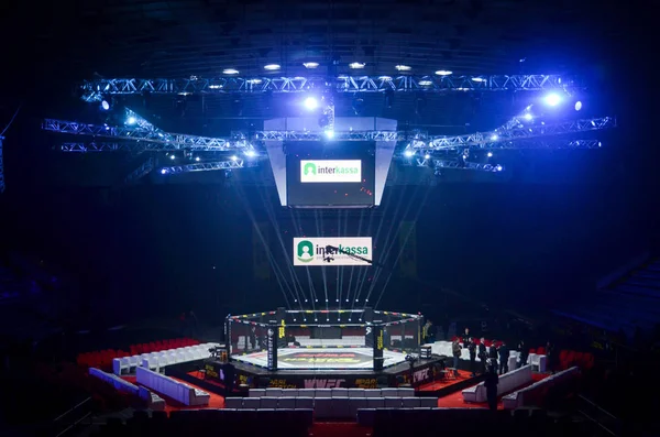 Kiev, Ukraine - March 02, 2019: General view of the ring mma oct — Stock Photo, Image