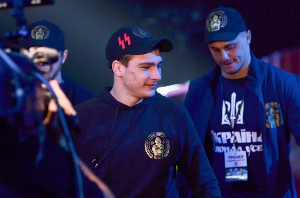 Kiev, Oekraïne-maart 02, 2019: Mikhail Shabliy MMA Fighters ent — Stockfoto