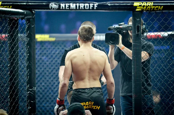 Kiev, Ucrânia - 02 de março de 2019: Mikhail Shabliy mma fighters ent — Fotografia de Stock