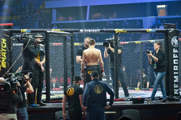 Kiev, Ukraina-mars 02, 2019: Mikhail Shabliy MMA fighters ENT — Stockfoto