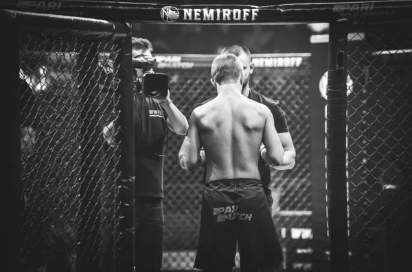 Kyjev, Ukrajina-březen 02, 2019: stíhačky Bogdan Kudelja MMA — Stock fotografie