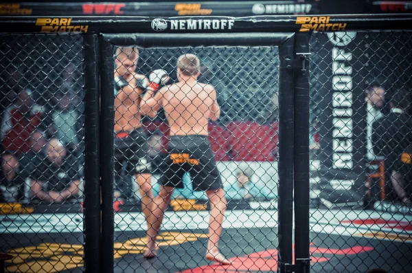 Kiev, Oekraïne-maart 02, 2019: Bogdan Kudelya MMA Fighters figh — Stockfoto