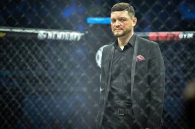 Kiev, Ukrayna - 02 Mart 2019: Anatoly Zhurakovsky mma savaşçıları