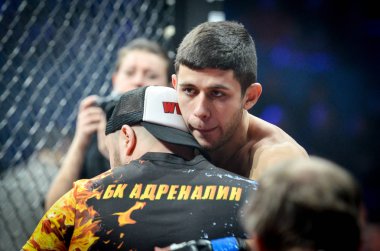 Kiev, Ukrayna - 02 Mart 2019: Arman Yesayan mma savaşçıları girin
