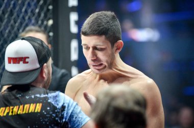 Kiev, Ukrayna - 02 Mart 2019: Arman Yesayan mma savaşçıları girin