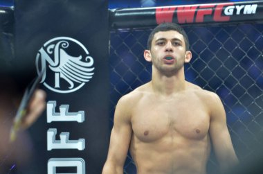 Kiev, Ukrayna - 02 Mart 2019: Arman Yesayan mma savaşçıları durin