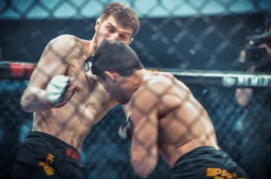 Kiev, Ukrayna - 02 Mart 2019: Anatoly Zhurakovsky mma fighte