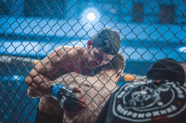 Kiev, Ukrayna - 02 Mart 2019: Anatoly Zhurakovsky mma fighte
