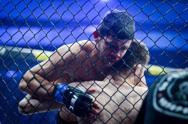 Kiev, Ukrayna - 02 Mart 2019: Anatoly Zhurakovsky mma fighte