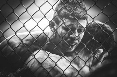 Kiev, Ukrayna - 02 Mart 2019: Anatoly Zhurakovsky mma fighte